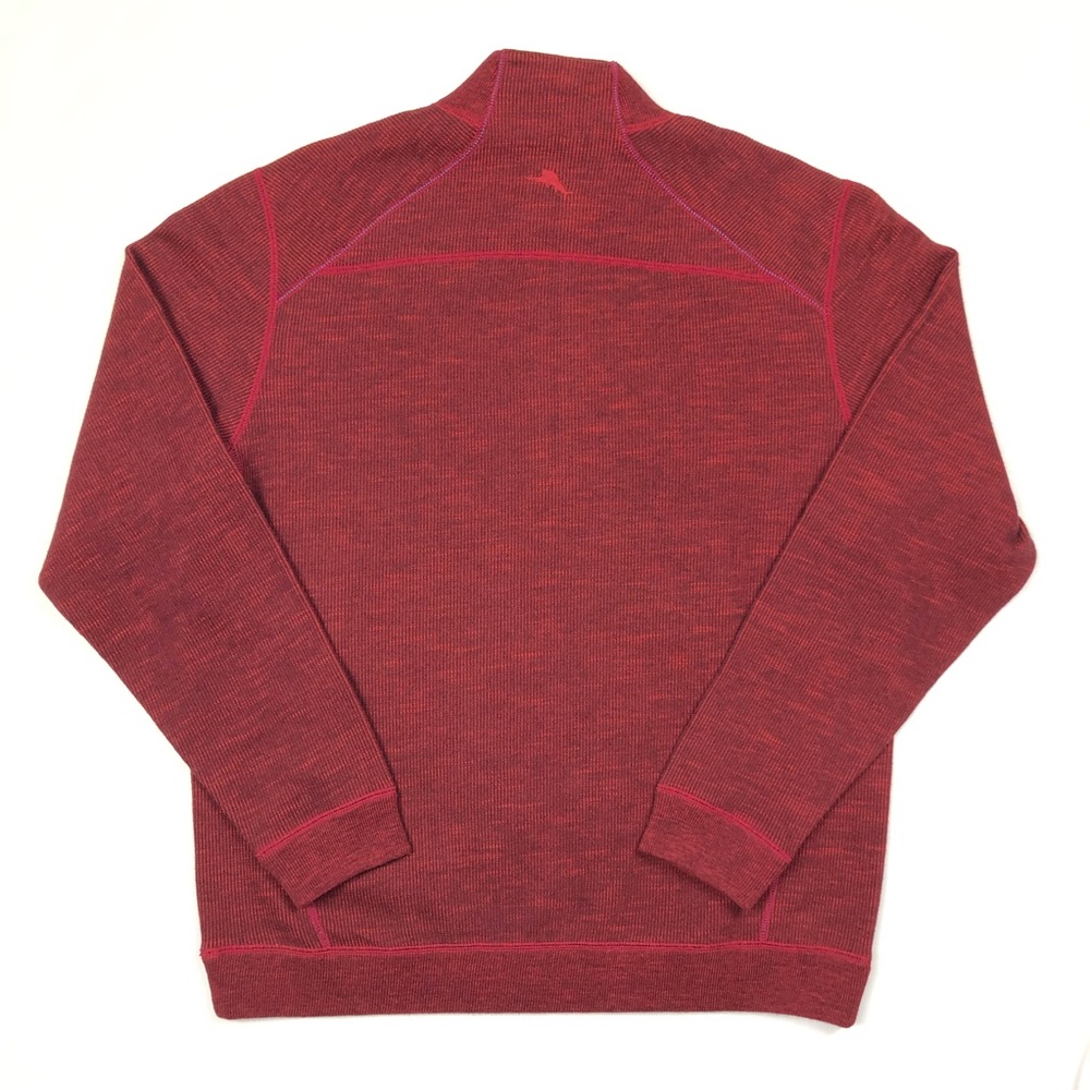 ❌SOLD❌ Tommy Bahama Reversible 1/4 Zip Sweater L - Picture 5 of 6
